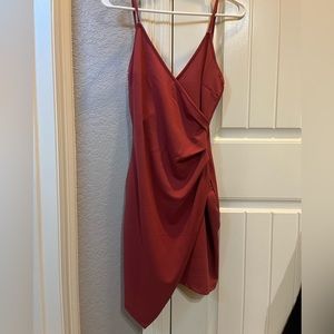 Burnt orange dress. Size small